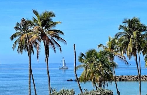 Pointe de la verdure Apartment | Charming duplex 53 m2 sea view, beach access.