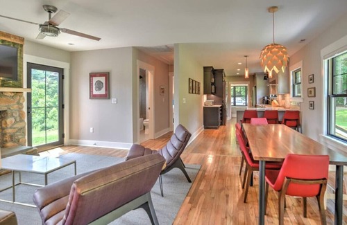 Candler House | Charming Farmhouse Hot Tub Three Acres