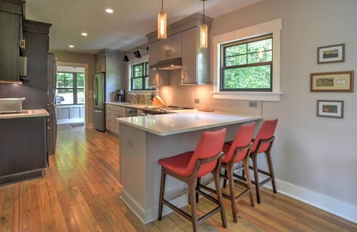 Candler House | Charming Farmhouse Hot Tub Three Acres