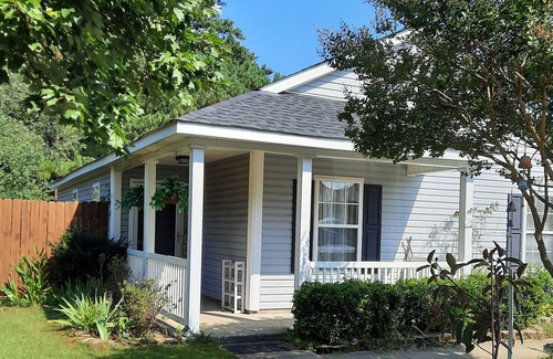 Apex House | Charming home-covered patio-fenced yard-comfy beds
