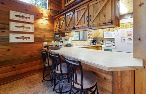 Joseph House | Charming home on Wallowa Lake with private boat dock & large deck
