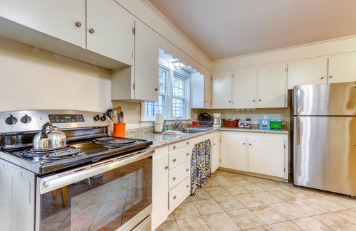 Kennebunk House | Charming home with deck, crib, yard, 5-person hot tub - 1 dog OK, walk to beach