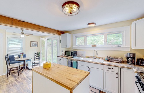 Weaverville House | Charming homes with a fireplace, grill, deck, & washer/dryer - near Asheville
