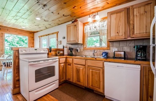 Cleveland Cabin | Charming Lake View Cabin | 2BR 2BA | Hot Tub | Game Room | Fishing | Fire Pit