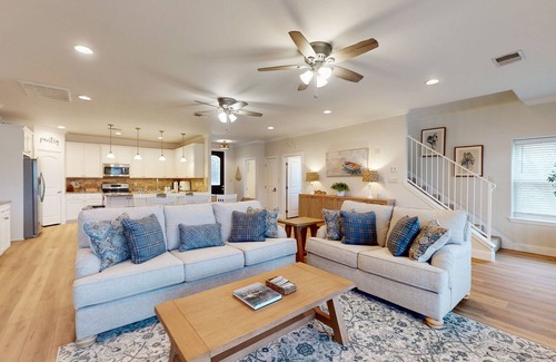 Burnet House | Charming lakefront home with lake views, dock & entertainment