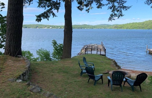 Alton Bay House | Charming Lakefront Home with Guest Cottage and Stunning Views