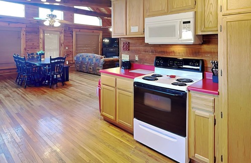 Sevierville Cabin | Charming Lakefront Cabin w Fireplace, Grill, Firepit + Yard Games