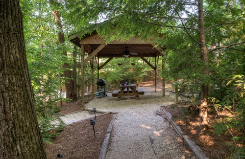 Lake Lure Cabin | Charming pet-friendly cabin with hot tub for two: Your perfect mountain retreat!