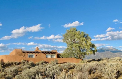 Taos House | Charming pueblo-style home with incredible views!