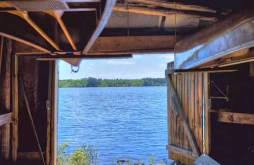 Ely Cabin | Charming Rustic Off-Road/Off-Grid Log Cabins on BWCA Wilderness Lake!