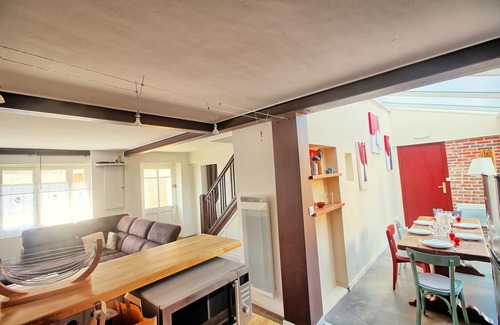 Veules-les-Roses House | Charming, sand beach 200 m, calm, parking, 4 bedrooms, 3 bathrooms