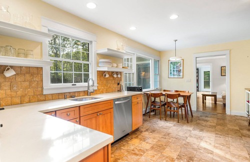 Silver Beach House | Charming Shelter Island Retreat with Private Pool, Expansive Yard, Near.