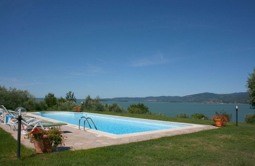 Monte del Lago Villa | Charming stone villa situated on the top of a hill with breathtaking views of Lake Trasimeno, not fa