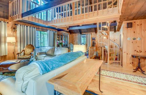 Chocorua Ski and Beach House | Charming Tamworth Cabin with Grill and Fireplace