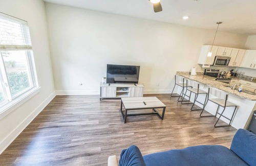 Clemson House | Charming Townhome with Fitness Studio + Grill