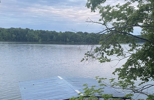 Cadiz House | Charming Waterfront A-Frame Overlooking Lake Barkley