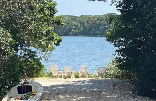 West Yarmouth House | Charming Waterfront Cape Cottage with Private Beach and Beautiful Water Views