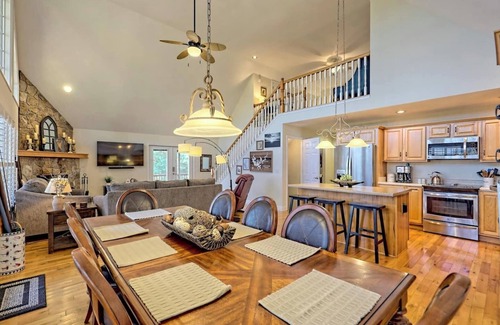 Nantahala Bay House | Chatuge Chalet - by Chatuge Home Concierge Lake view, mountain view, foosball, table fire pit