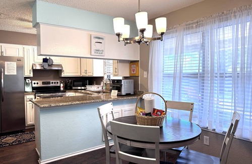 Crowley House | Cheerful House w/Big Fenced Yard, Private Pool, Covered Patio& Quiet Location