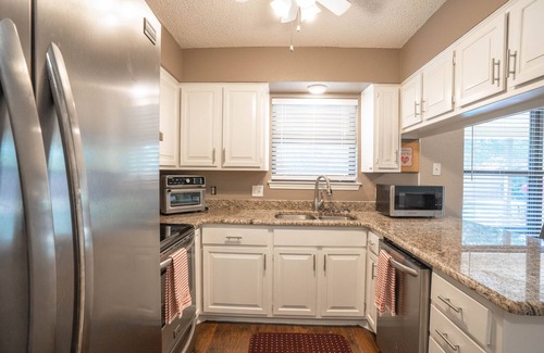 Crowley House | Cheerful House w/Big Fenced Yard, Private Pool, Covered Patio& Quiet Location
