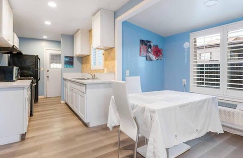 Upland Apartment | Cheerful one bedroom with free parking and patio.