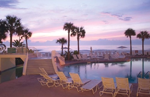 Daytona Beach Condo | Cheerleader Special - 2 BR Lockoff Ocean Front - Club Wyndham Ocean Walk #1