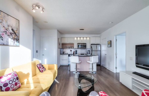 Church and Wellesley Condo | Chic 2BR Condo w/City Views, Balcony & WiFi