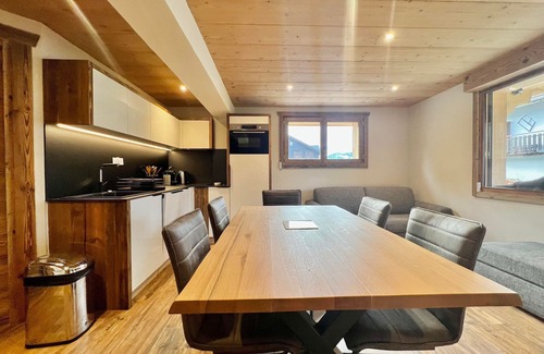 Notre-Dame-de-Bellecombe Apartment | Chic Apartment in Village Center, Near Slopes, Pets Welcome
