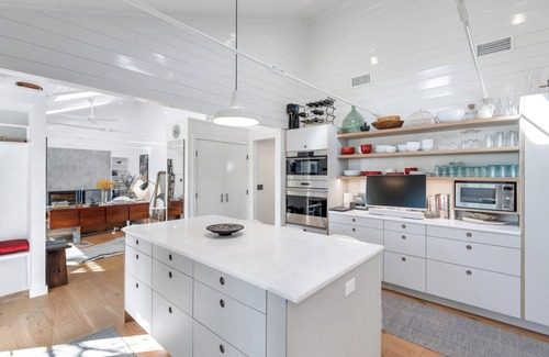Shelter Island Heights House | Chic Coastal Farmhouse with Private Pool, Steps from the Water Your.