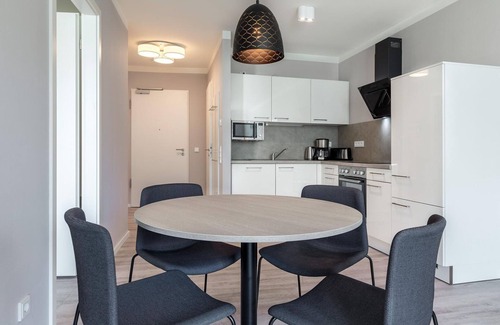 Alt-Travemunde/Ronnau Apartment | Chic, modern vacation apartment with loggia and use of the SPA included -