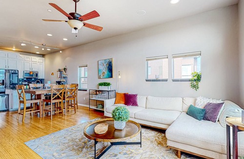 Hilltop House | Chic townhome with rooftop deck, city & mountain views & outdoor kitchen