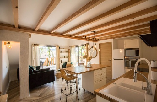 Saint Alban Auriolles Villa | Chic villa 4 pers grand confort-heated pool-jacuzzi-wifi