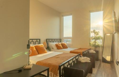 East Orange Apartment | Chill & Book Now! 2BR Apt with Parking & Sleeps 12