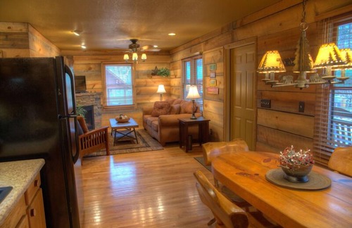 Sautee Nacoochee Cabin | Chimney Mtn 3 | Dog Friendly Cabin with Covered Hot Tub and Hot Tub. Near Helen
