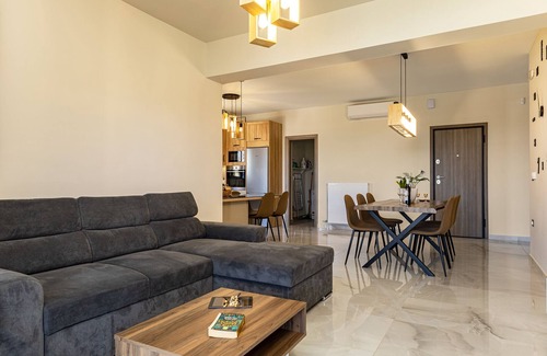 Nerokouros Apartment | Chris apartment with private ecologic pool and kid's playground!