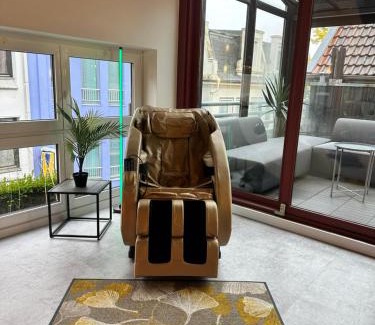 Center Apartment | City-Apartment mit Dachterrasse & Massagesessel in der Fußgängerzone K4