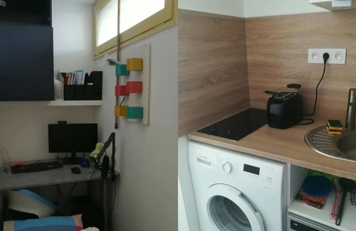 La Grande-Motte Apartment | City center studio with terrace and private parking
