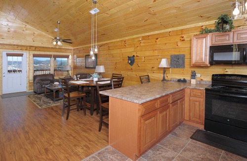 Gatlinburg - Pigeon Forge Cabin | City Lights With A Heated Private Indoor Pool & The Very Best Views!