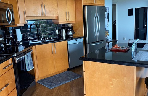 Colwood House | City, Ocean and Mountain views from this suite of Victoria and the USA