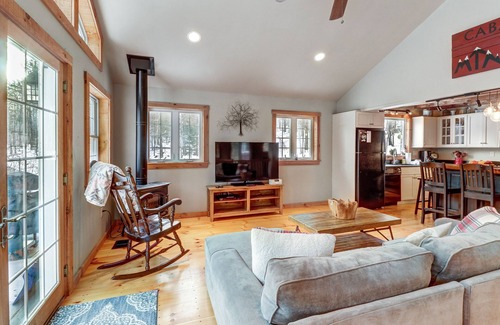 Cavendish House | Classic home with private hot tub, deck, & wood stove - near Okemo Mountain