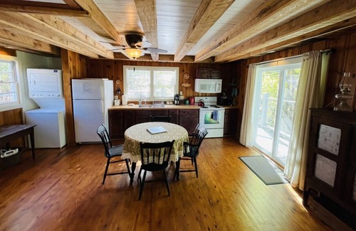 Hot Springs Cottage | Classic Romantic Creek View D/T Cottage~ Walk to town & AT ~Relax on the Porch
