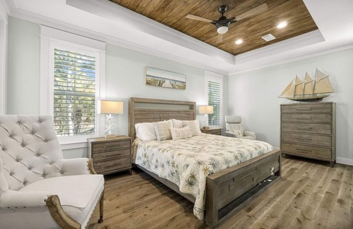 WaterSound West Beach House | Coastal Charm: 4BR w/Free Golf Cart, Near Pool & Eastern Lake!