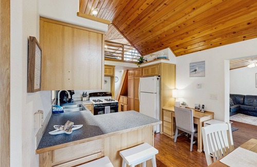 Brookings Condo | Coastal condo with stunning views, a cozy loft, private deck and hot tub