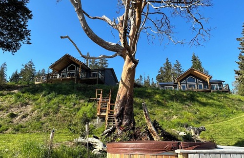 Powell River House | Coastal Storm Watching Retreat, Pet Friendly, Sauna (add-on) Hot Tub & Fireplace
