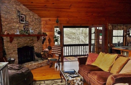 Hayesville Cabin | Cobra6-wheelchair friendly 3 BR/2.5B A cabin deep in forest - tranquil/private