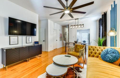 Highlands - Perkins House | Colorful Baton Rouge Home Deck, Grill and Fire Pit