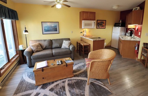 Bayfield Condo | Colorful Beach Front Condo with Lake Views