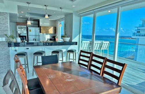 Zona Hotelera Condo | Combo #314-Tim’s Ocean Condos – Beachfront – 8br/7.5bth Big Private Terraces!