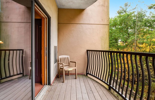 Wisconsin Dells Condo | Comfortable 2nd-floor studio with balcony & central AC - great location