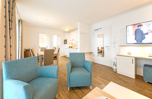 Boergerende-Rethwisch Apartment | Comfortable 3-room apartment, sea view balcony and 200 m to the beach